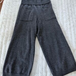 Aritzia Wilfred Brion merino wool blend culotte pants cropped size L